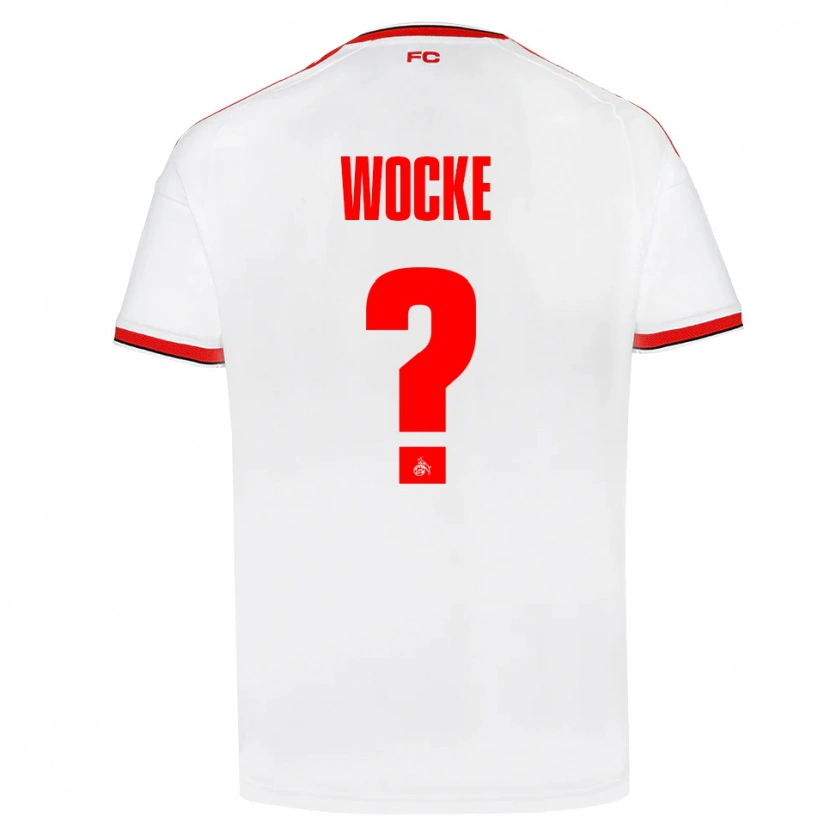Danxen Criança Camisola Lukas Wocke #0 Branco Vermelho Preto Principal 2026/27 Camisa