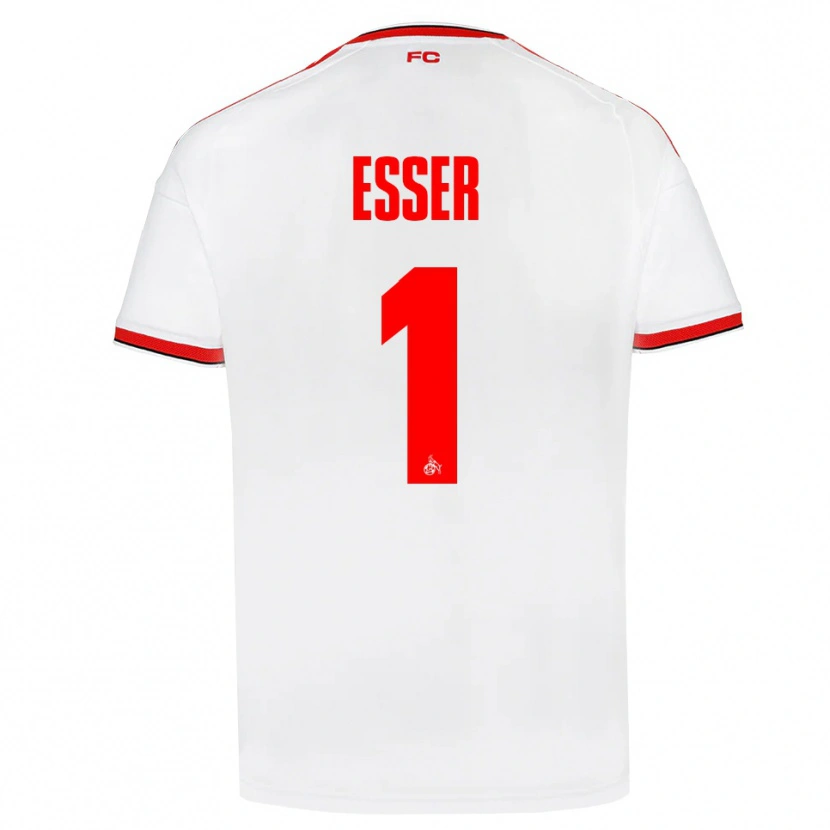 Danxen Criança Camisola Jacob Esser #1 Branco Vermelho Preto Principal 2026/27 Camisa