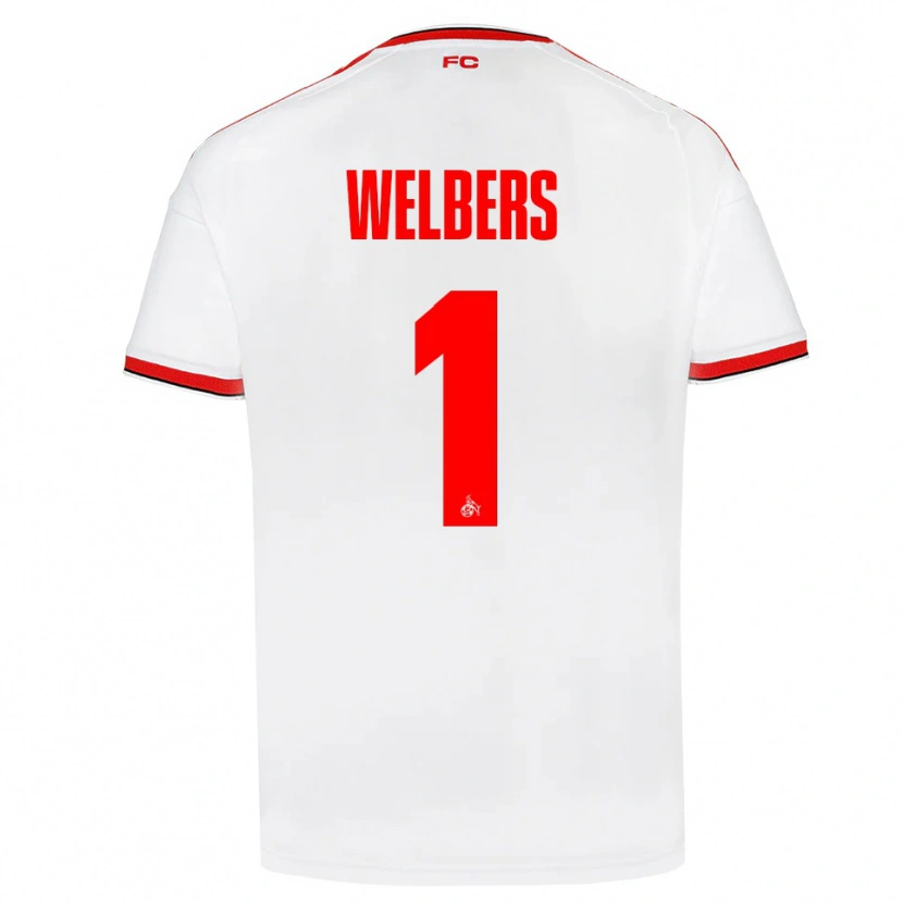 Danxen Criança Camisola Jakob Welbers #1 Branco Vermelho Preto Principal 2026/27 Camisa