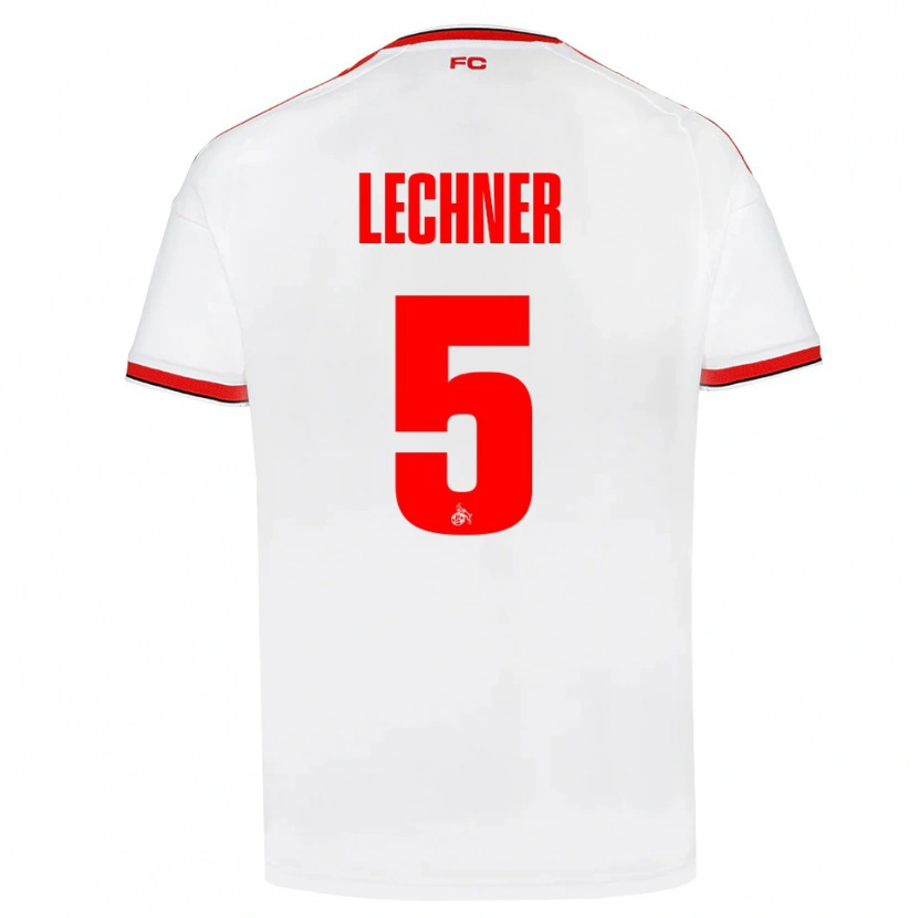 Danxen Criança Camisola Luca Lechner #5 Branco Vermelho Preto Principal 2026/27 Camisa