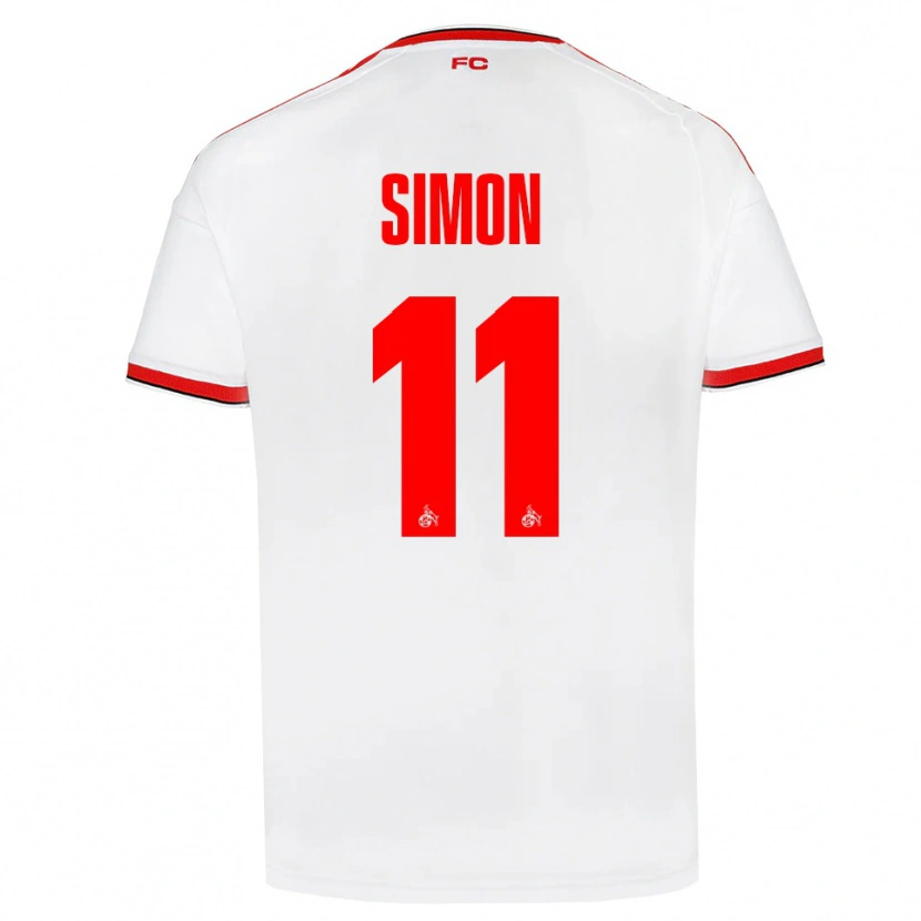 Danxen Criança Camisola Josias Simon #11 Branco Vermelho Preto Principal 2026/27 Camisa