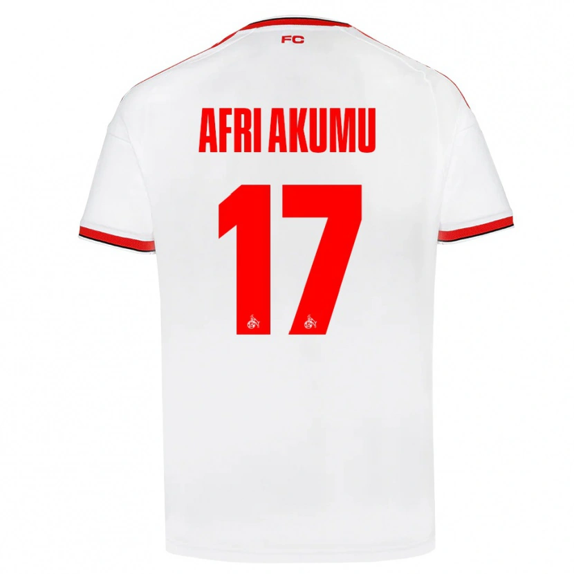 Danxen Criança Camisola Maik Afri Akumu #17 Branco Vermelho Preto Principal 2026/27 Camisa