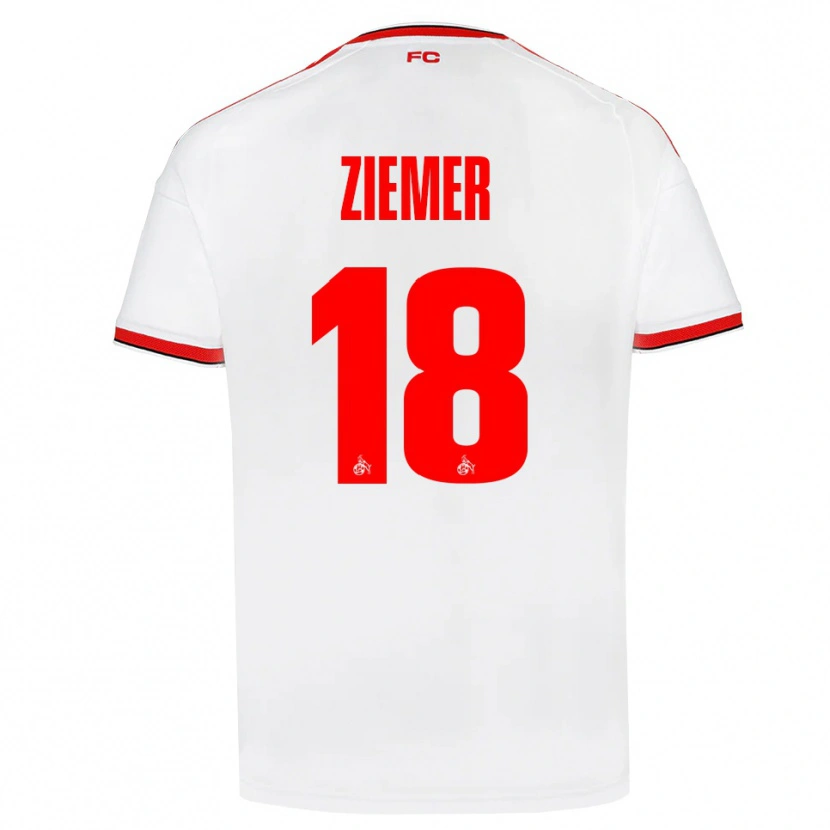 Danxen Criança Camisola Taylor Ziemer #18 Branco Vermelho Preto Principal 2026/27 Camisa