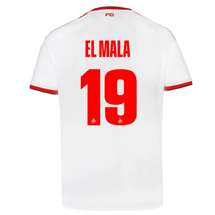 Danxen Criança Camisola Malek El Mala #19 Branco Vermelho Preto Principal 2026/27 Camisa