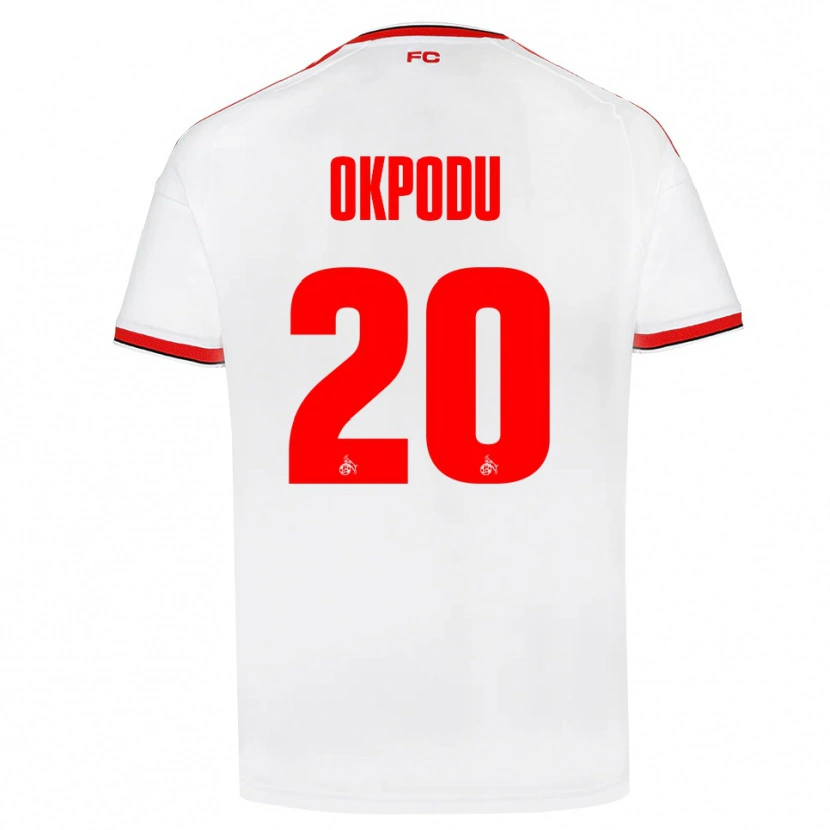 Danxen Criança Camisola David Okpodu #20 Branco Vermelho Preto Principal 2026/27 Camisa