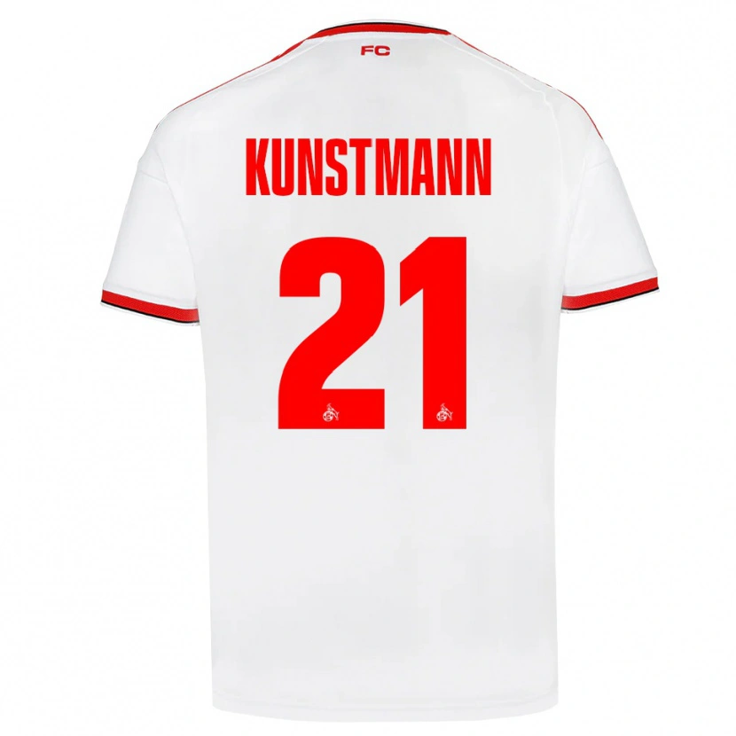 Danxen Criança Camisola Jonas Kunstmann #21 Branco Vermelho Preto Principal 2026/27 Camisa