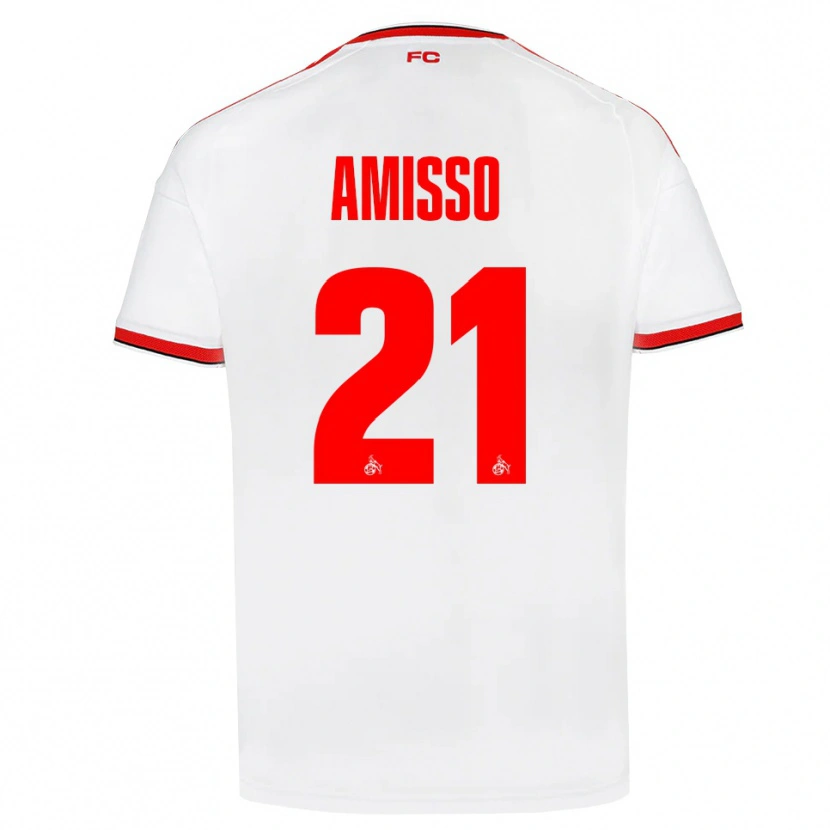 Danxen Criança Camisola Gabriel Amisso #21 Branco Vermelho Preto Principal 2026/27 Camisa