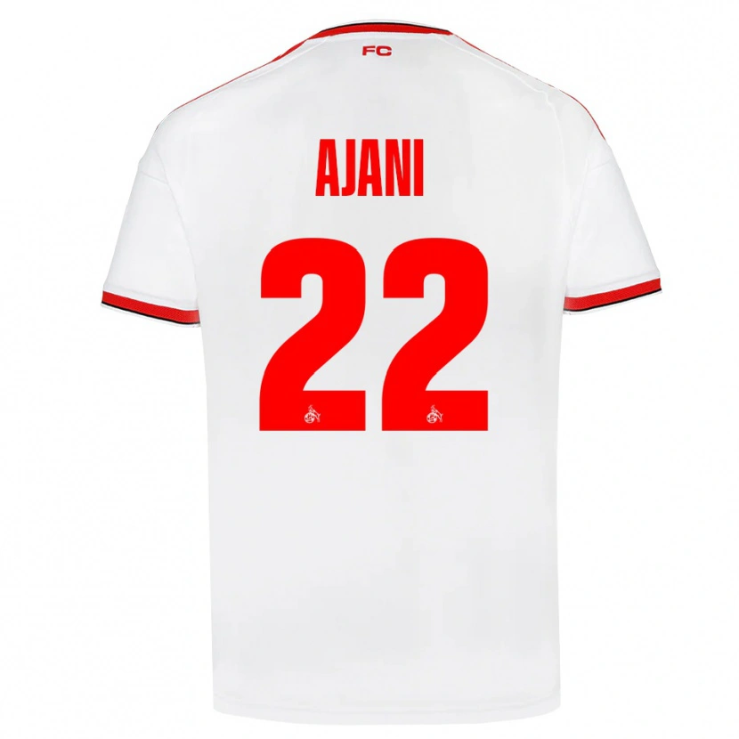 Danxen Criança Camisola Marvin Ajani #22 Branco Vermelho Preto Principal 2026/27 Camisa