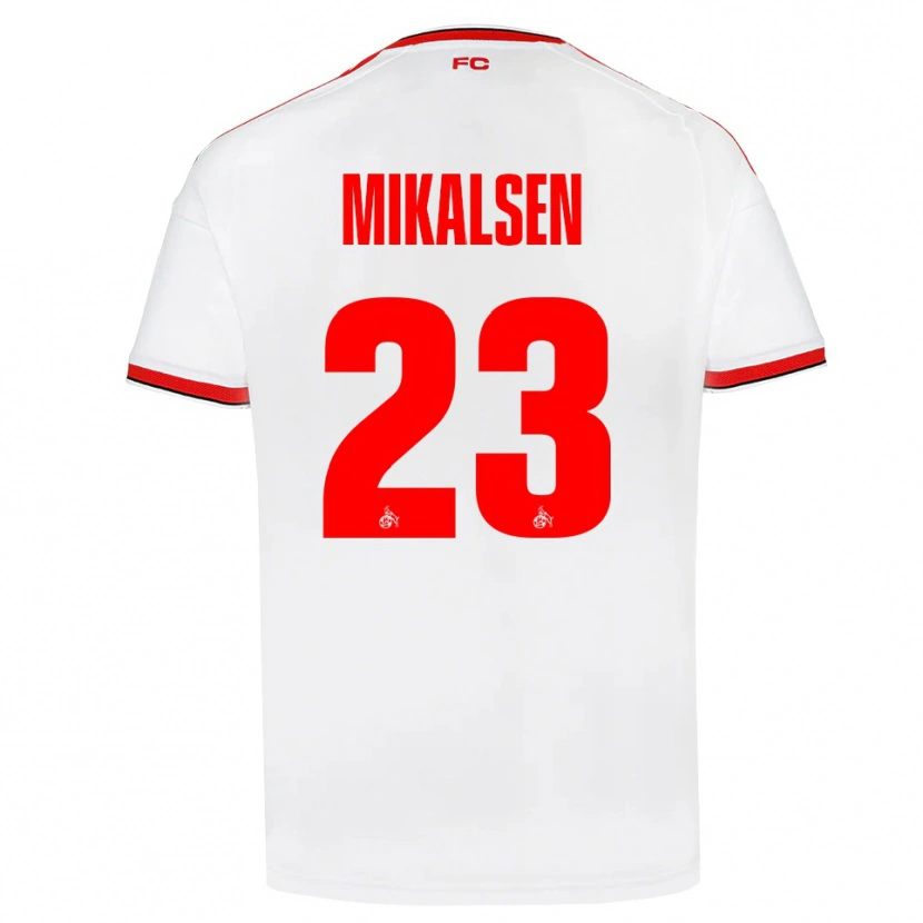 Danxen Criança Camisola Aurora Mikalsen #23 Branco Vermelho Preto Principal 2026/27 Camisa