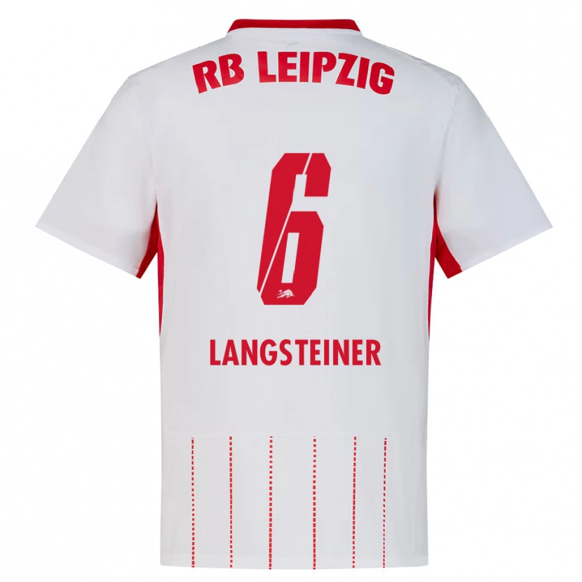 Danxen Criança Camisola Toni Langsteiner #6 Vermelho Branco Amarelo Principal 2026/27 Camisa
