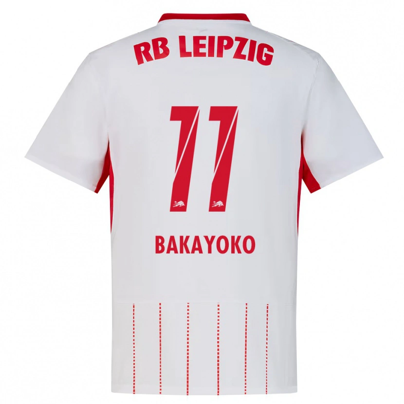 Danxen Criança Camisola Johan Bakayoko #11 Vermelho Branco Amarelo Principal 2026/27 Camisa