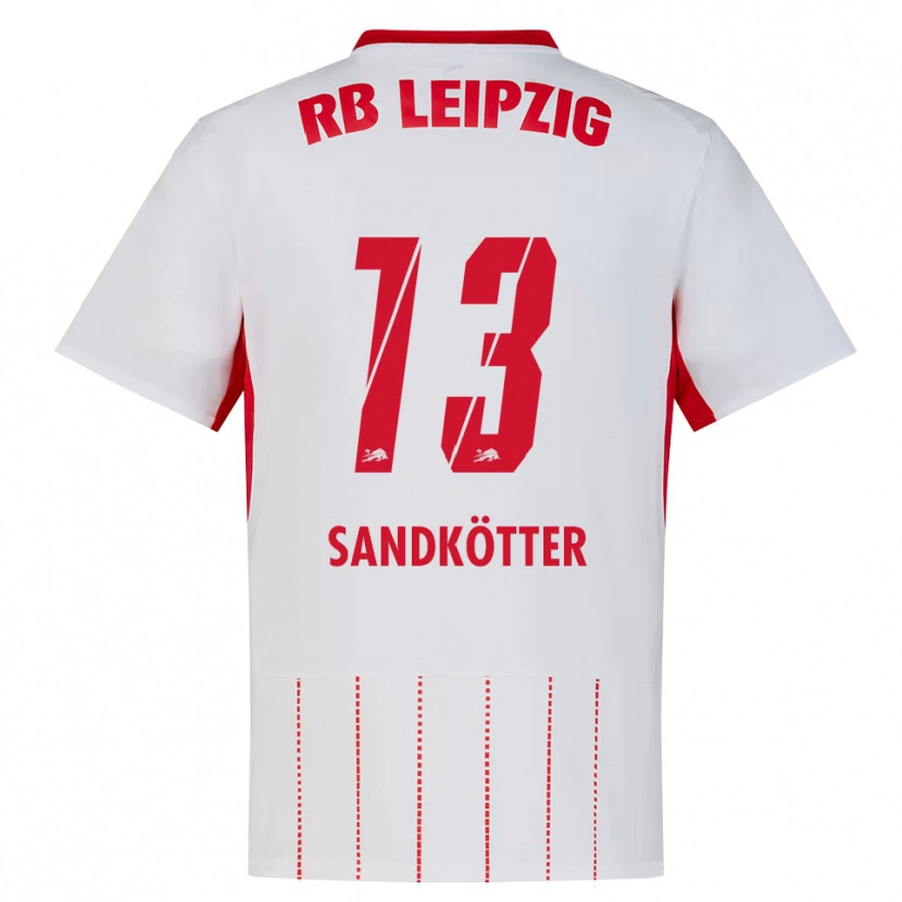 Danxen Criança Camisola Constantin Sandkötter #13 Vermelho Branco Amarelo Principal 2026/27 Camisa
