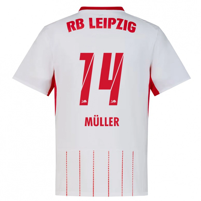 Danxen Criança Camisola Hannes Müller #14 Vermelho Branco Amarelo Principal 2026/27 Camisa