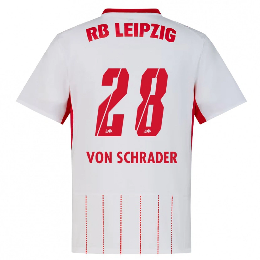 Danxen Criança Camisola Lina Von Schrader #28 Vermelho Branco Amarelo Principal 2026/27 Camisa