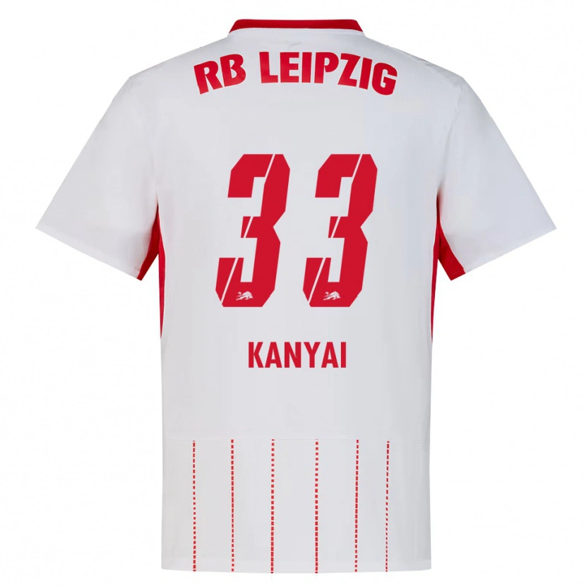 Danxen Criança Camisola János Kányai #33 Vermelho Branco Amarelo Principal 2026/27 Camisa