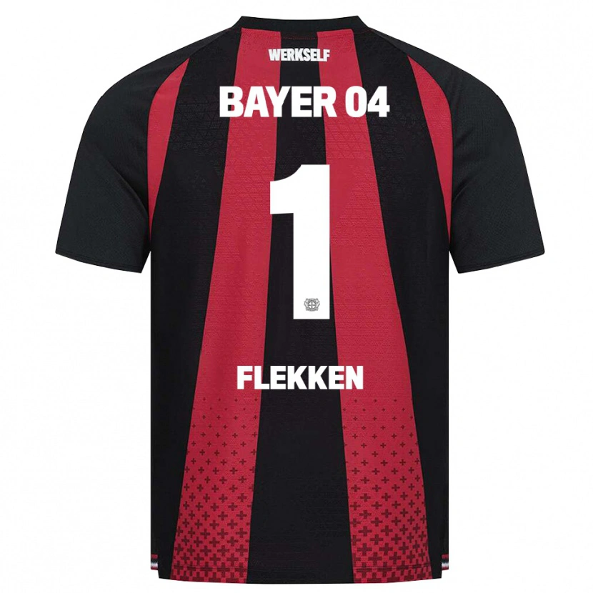 Danxen Criança Camisola Mark Flekken #1 Preto Branco Vermelho Principal 2026/27 Camisa