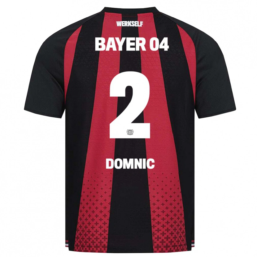 Danxen Criança Camisola Nebe-Sirak Domnic #2 Preto Branco Vermelho Principal 2026/27 Camisa