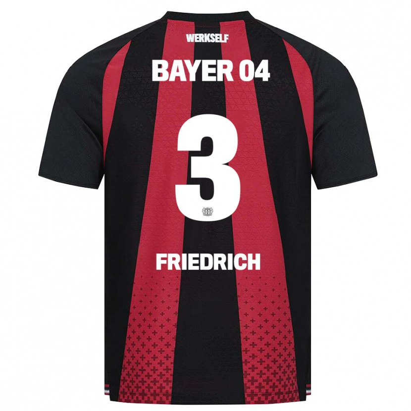 Danxen Criança Camisola Melissa Friedrich #3 Preto Branco Vermelho Principal 2026/27 Camisa