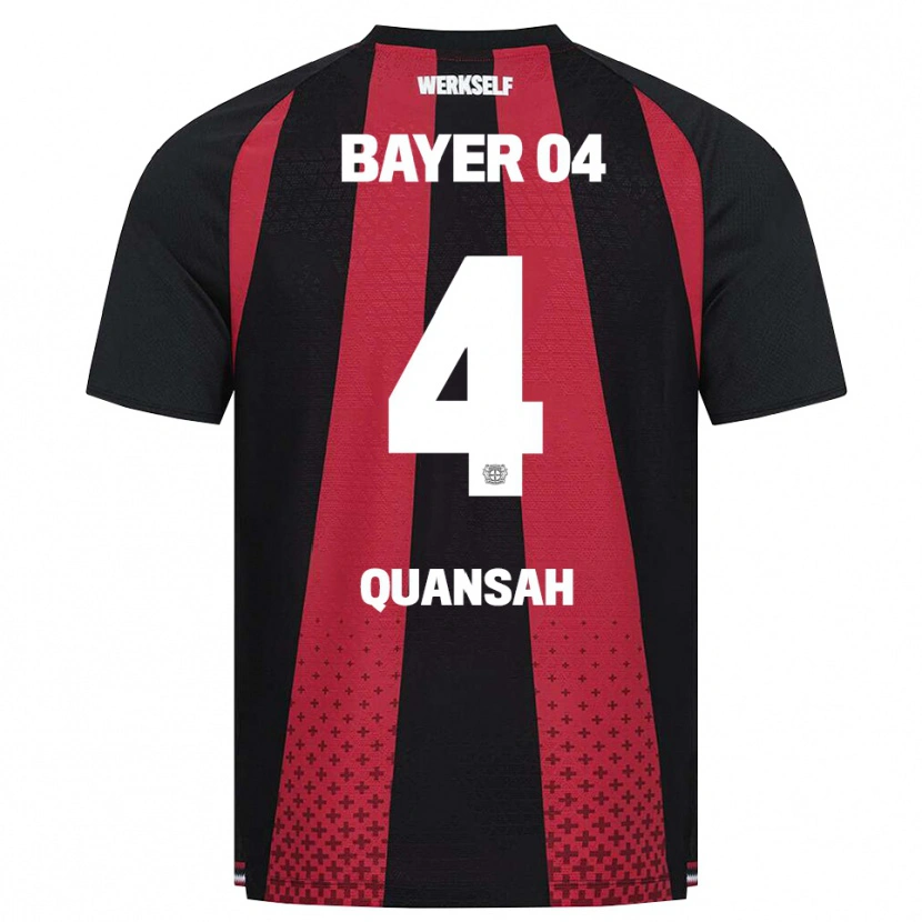 Danxen Criança Camisola Jarell Quansah #4 Preto Branco Vermelho Principal 2026/27 Camisa