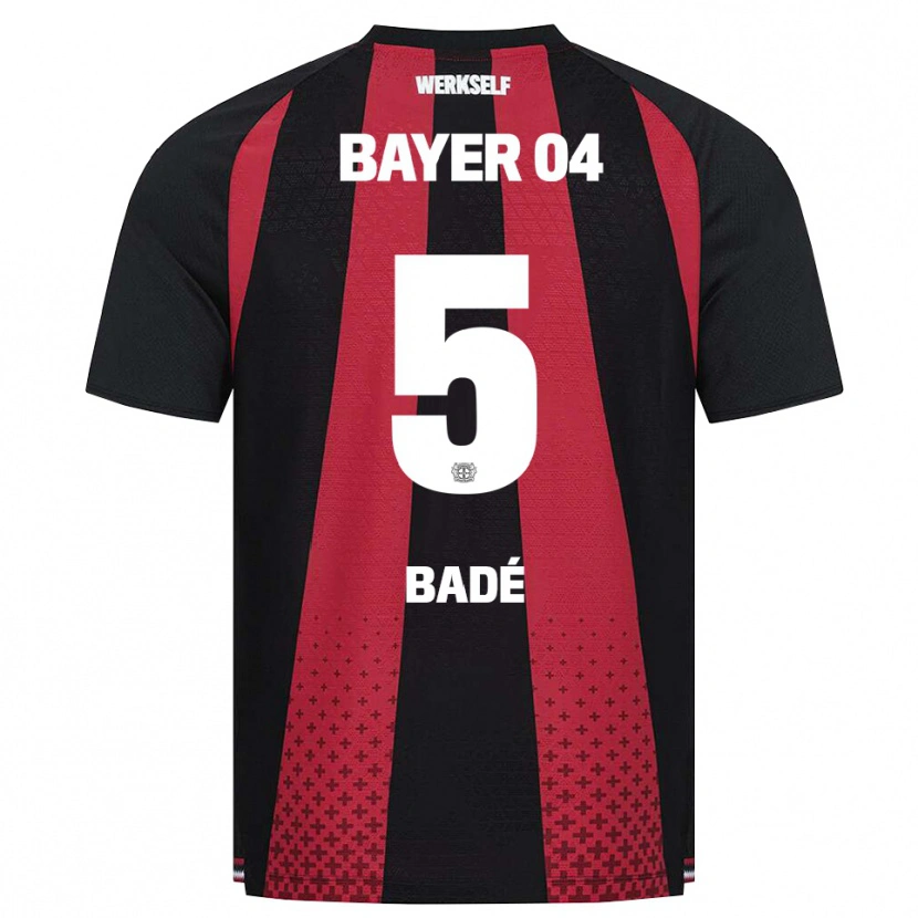 Danxen Criança Camisola Loïc Badé #5 Preto Branco Vermelho Principal 2026/27 Camisa