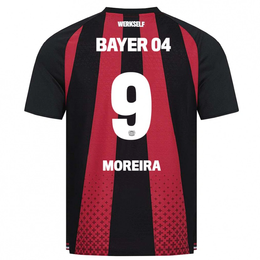 Danxen Criança Camisola Afonso Moreira #9 Preto Branco Vermelho Principal 2026/27 Camisa