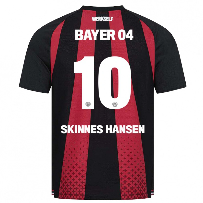 Danxen Criança Camisola Synne Skinnes Hansen #10 Preto Branco Vermelho Principal 2026/27 Camisa