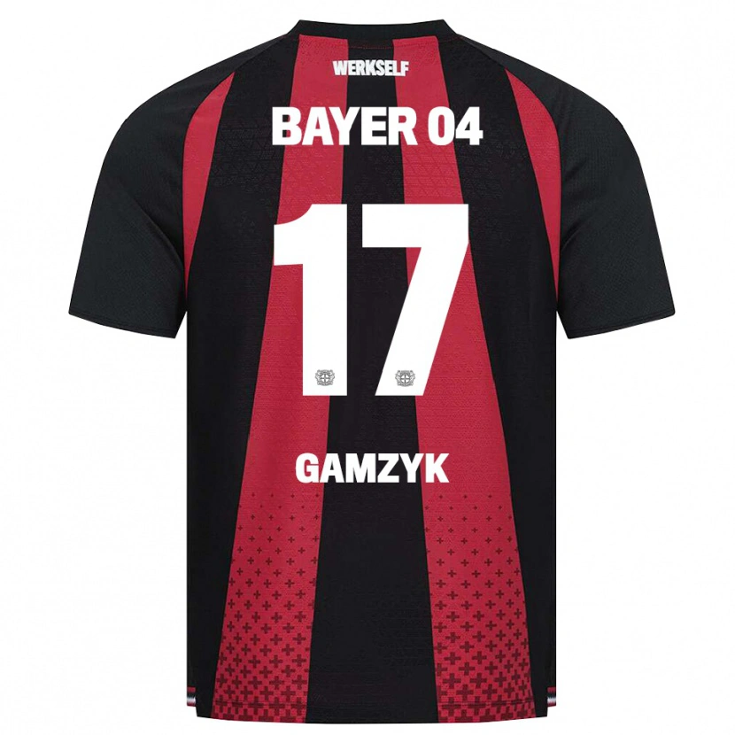 Danxen Criança Camisola Andriy Gamzyk #17 Preto Branco Vermelho Principal 2026/27 Camisa