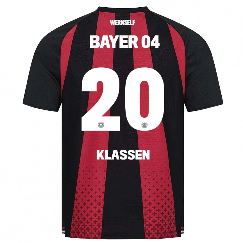 Danxen Criança Camisola Ole Klaßen #20 Preto Branco Vermelho Principal 2026/27 Camisa