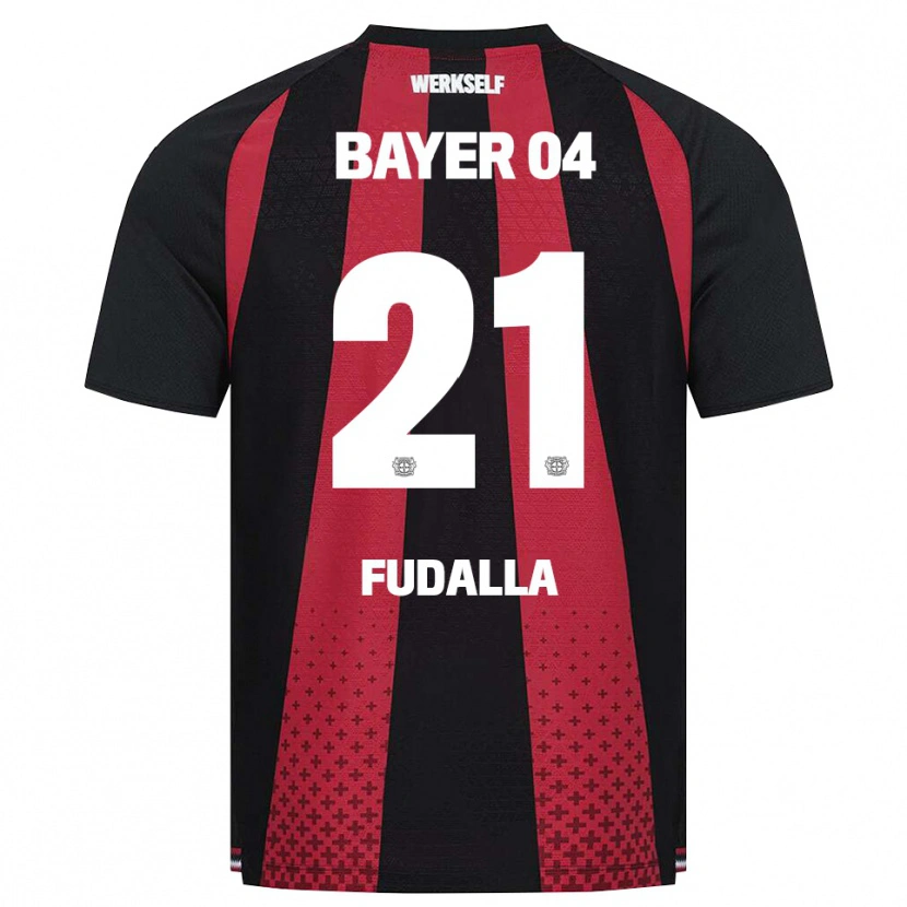 Danxen Criança Camisola Vanessa Fudalla #21 Preto Branco Vermelho Principal 2026/27 Camisa