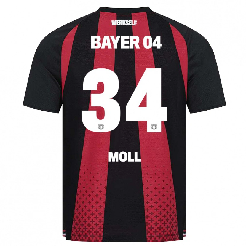 Danxen Criança Camisola Anne Moll #34 Preto Branco Vermelho Principal 2026/27 Camisa