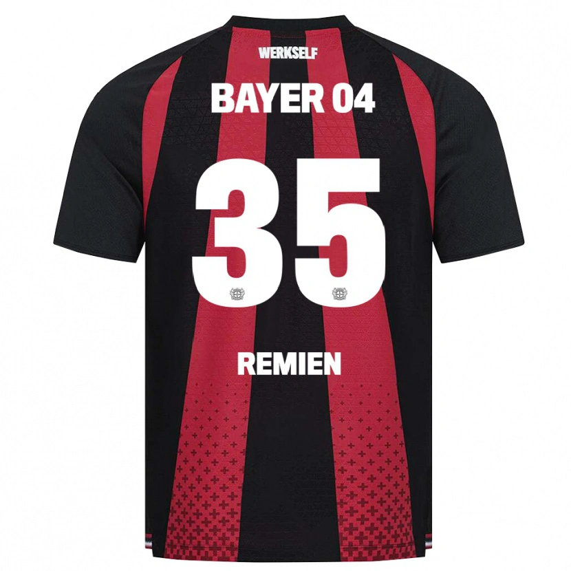 Danxen Criança Camisola Louisa Remien #35 Preto Branco Vermelho Principal 2026/27 Camisa