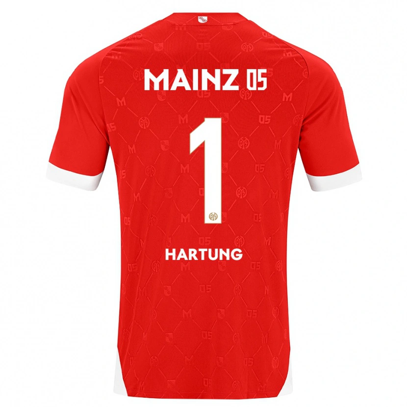 Danxen Criança Camisola Nick Hartung #1 Vermelho Branco Principal 2026/27 Camisa