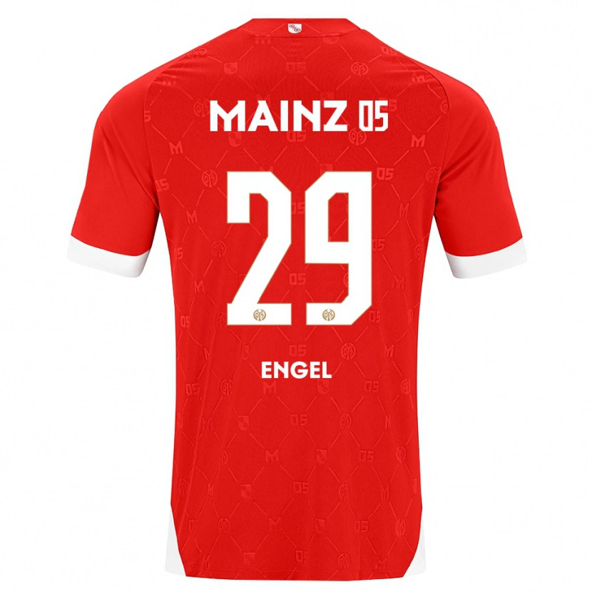 Danxen Criança Camisola Fritz Engel #29 Vermelho Branco Principal 2026/27 Camisa