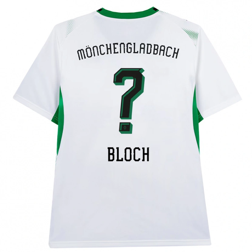Danxen Criança Camisola Stefan Bloch #0 Branco Verde Preto Principal 2026/27 Camisa