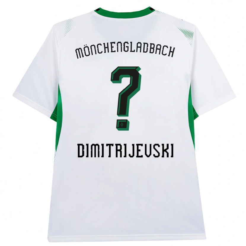 Danxen Criança Camisola Maximilian Dimitrijevski #0 Branco Verde Preto Principal 2026/27 Camisa