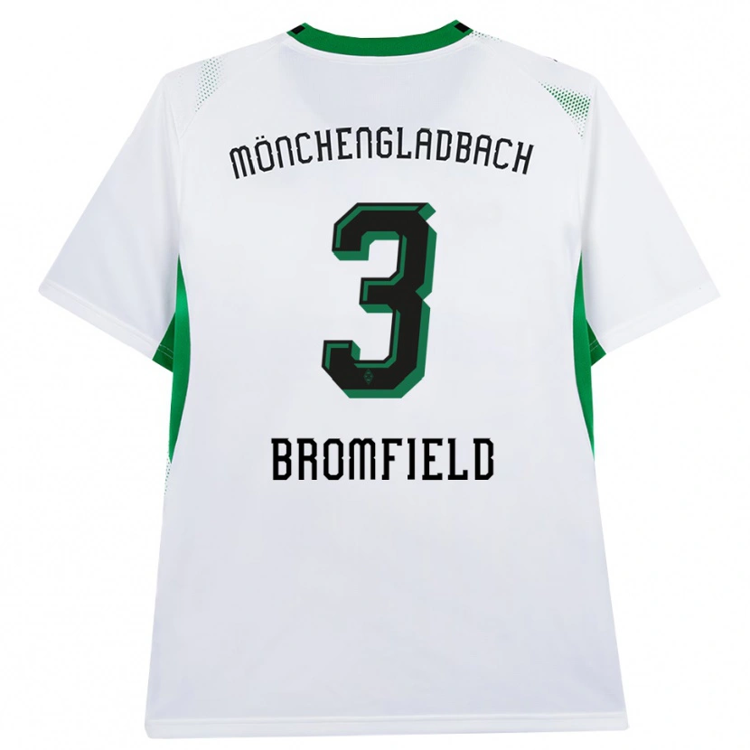 Danxen Criança Camisola Rio Bromfield #3 Branco Verde Preto Principal 2026/27 Camisa