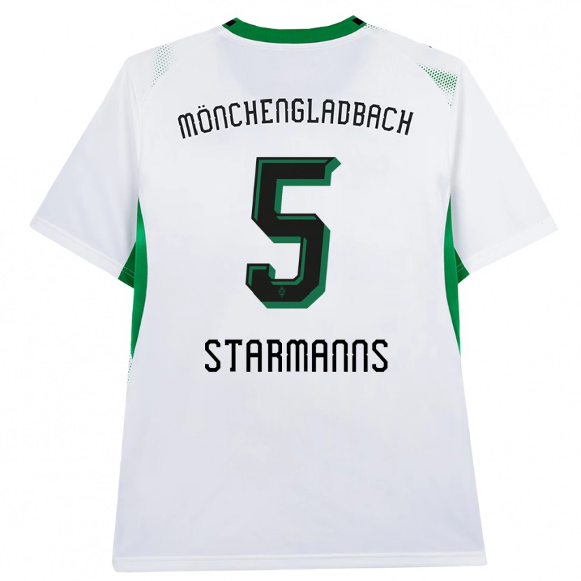 Danxen Criança Camisola Sandra Starmanns #5 Branco Verde Preto Principal 2026/27 Camisa