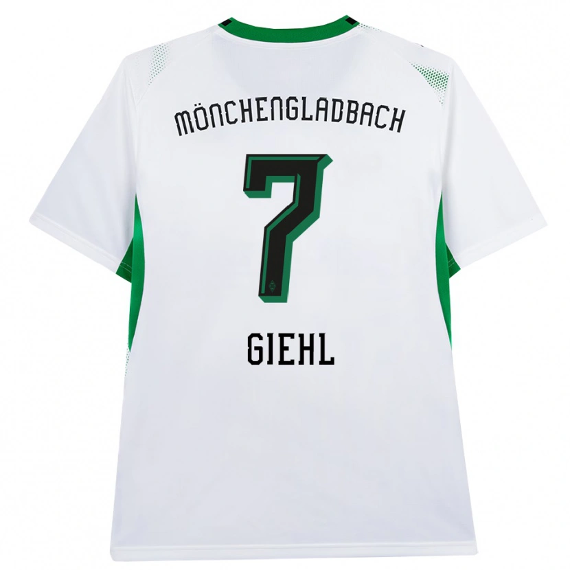Danxen Criança Camisola Madita Giehl #7 Branco Verde Preto Principal 2026/27 Camisa