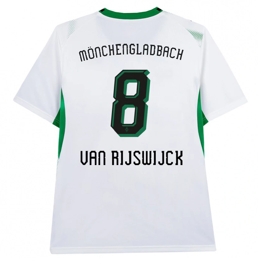 Danxen Criança Camisola Britt Van Rijswijck #8 Branco Verde Preto Principal 2026/27 Camisa