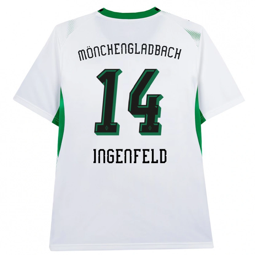 Danxen Criança Camisola Paul Ingenfeld #14 Branco Verde Preto Principal 2026/27 Camisa