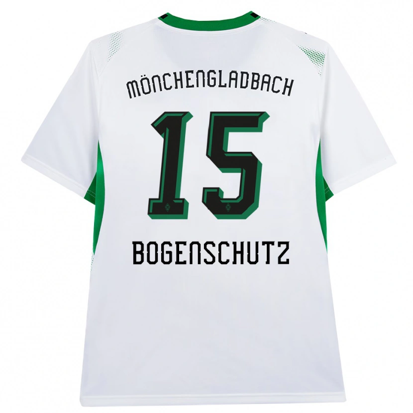 Danxen Criança Camisola Kerstin Bogenschutz #15 Branco Verde Preto Principal 2026/27 Camisa