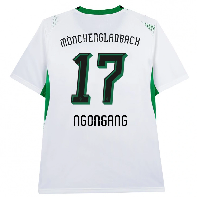 Danxen Criança Camisola Johann Ngongang #17 Branco Verde Preto Principal 2026/27 Camisa