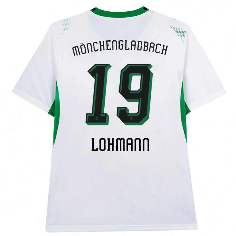 Danxen Criança Camisola Mona Lohmann #19 Branco Verde Preto Principal 2026/27 Camisa