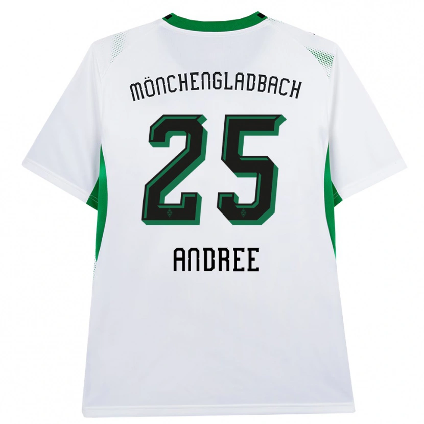Danxen Criança Camisola Lukas Andree #25 Branco Verde Preto Principal 2026/27 Camisa