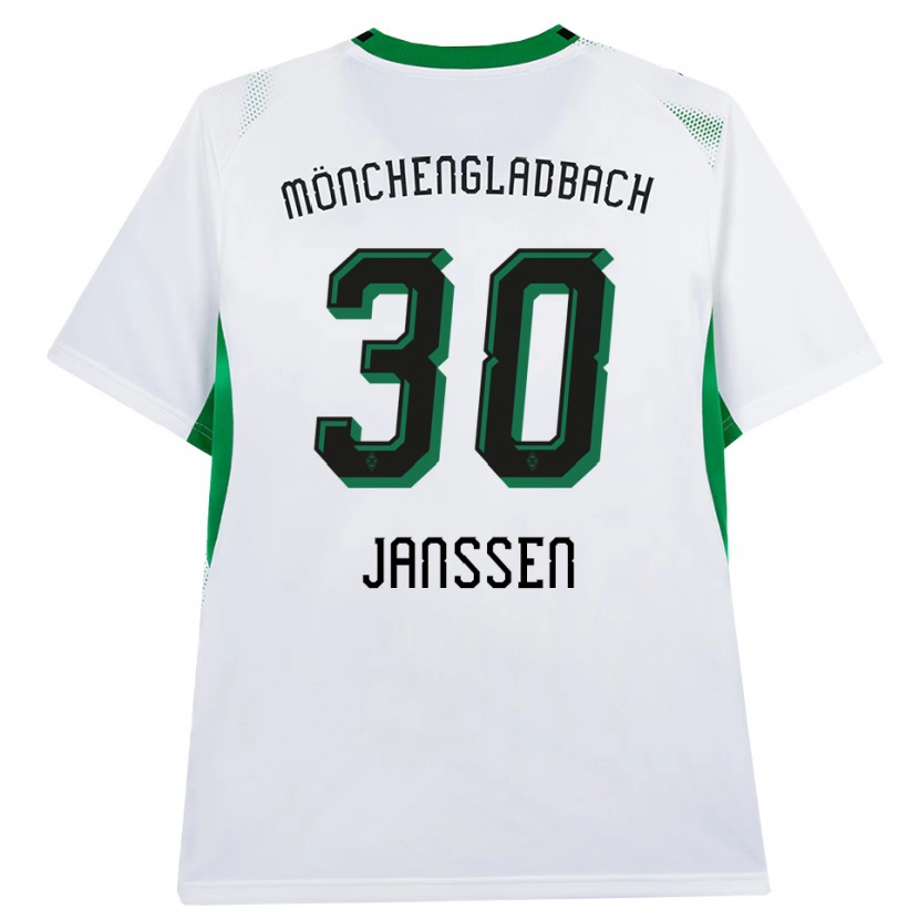 Danxen Criança Camisola Annalena Janssen #30 Branco Verde Preto Principal 2026/27 Camisa