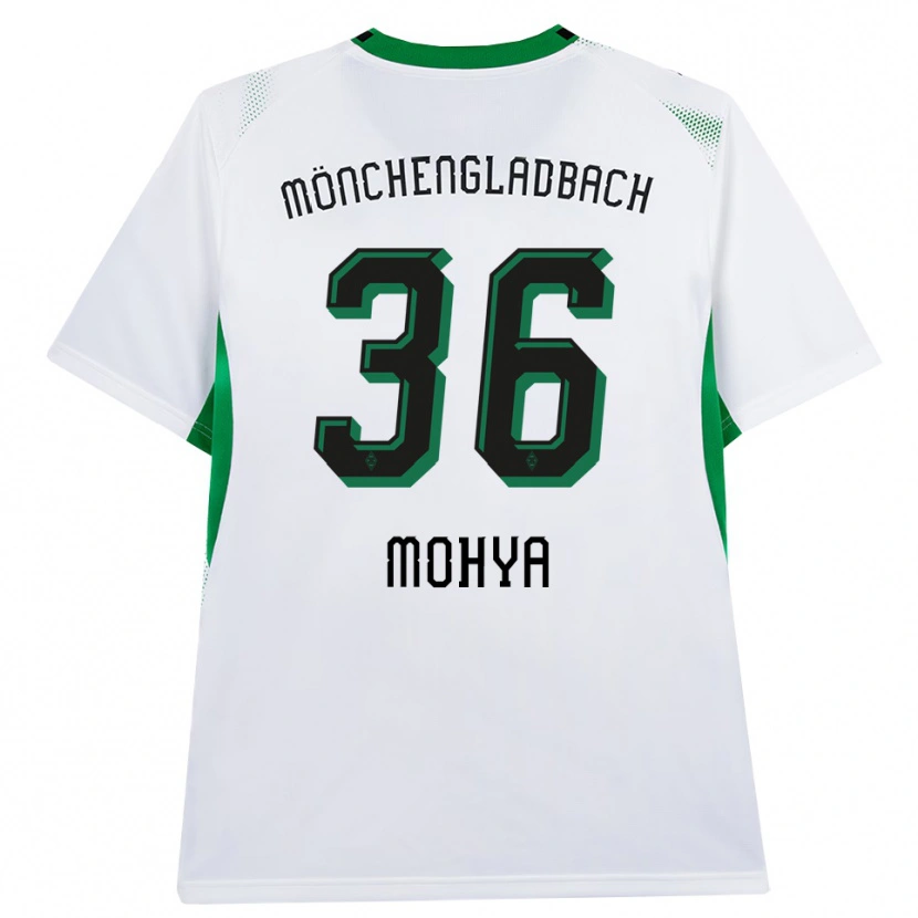 Danxen Criança Camisola Wael Mohya #36 Branco Verde Preto Principal 2026/27 Camisa