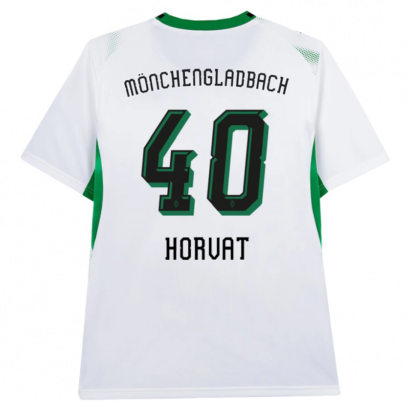 Danxen Criança Camisola Niko Horvat #40 Branco Verde Preto Principal 2026/27 Camisa