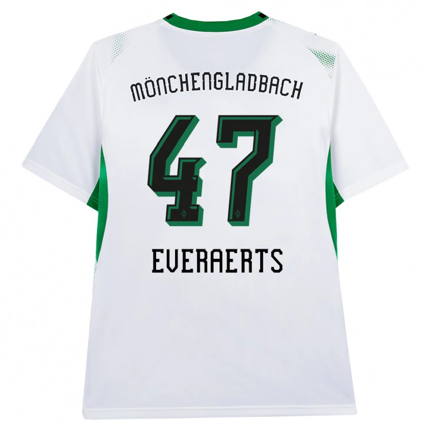 Danxen Criança Camisola Kim Everaerts #47 Branco Verde Preto Principal 2026/27 Camisa