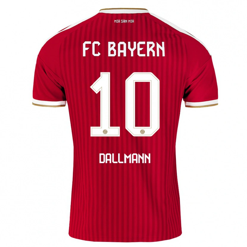 Danxen Criança Camisola Linda Dallmann #10 Vermelho Branco Azul Principal 2026/27 Camisa