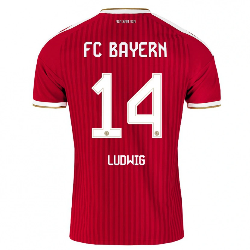 Danxen Criança Camisola Linus Ludwig #14 Vermelho Branco Azul Principal 2026/27 Camisa